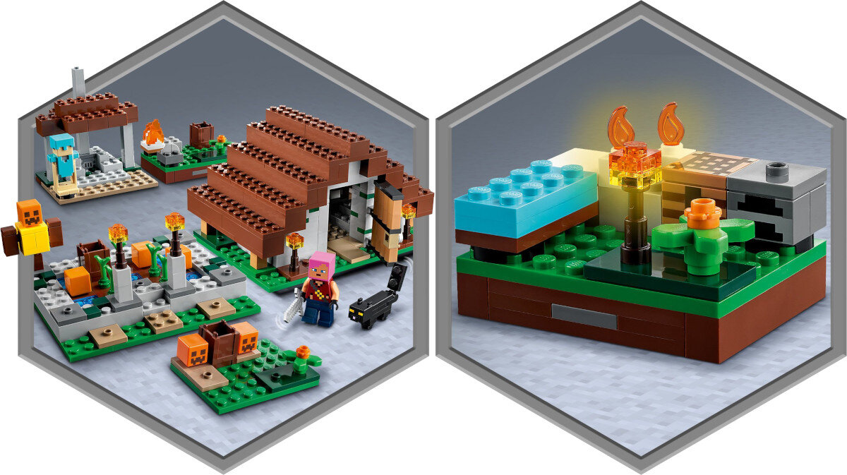 LEGO Minecraft Opuszczona wioska 21190 laczenie