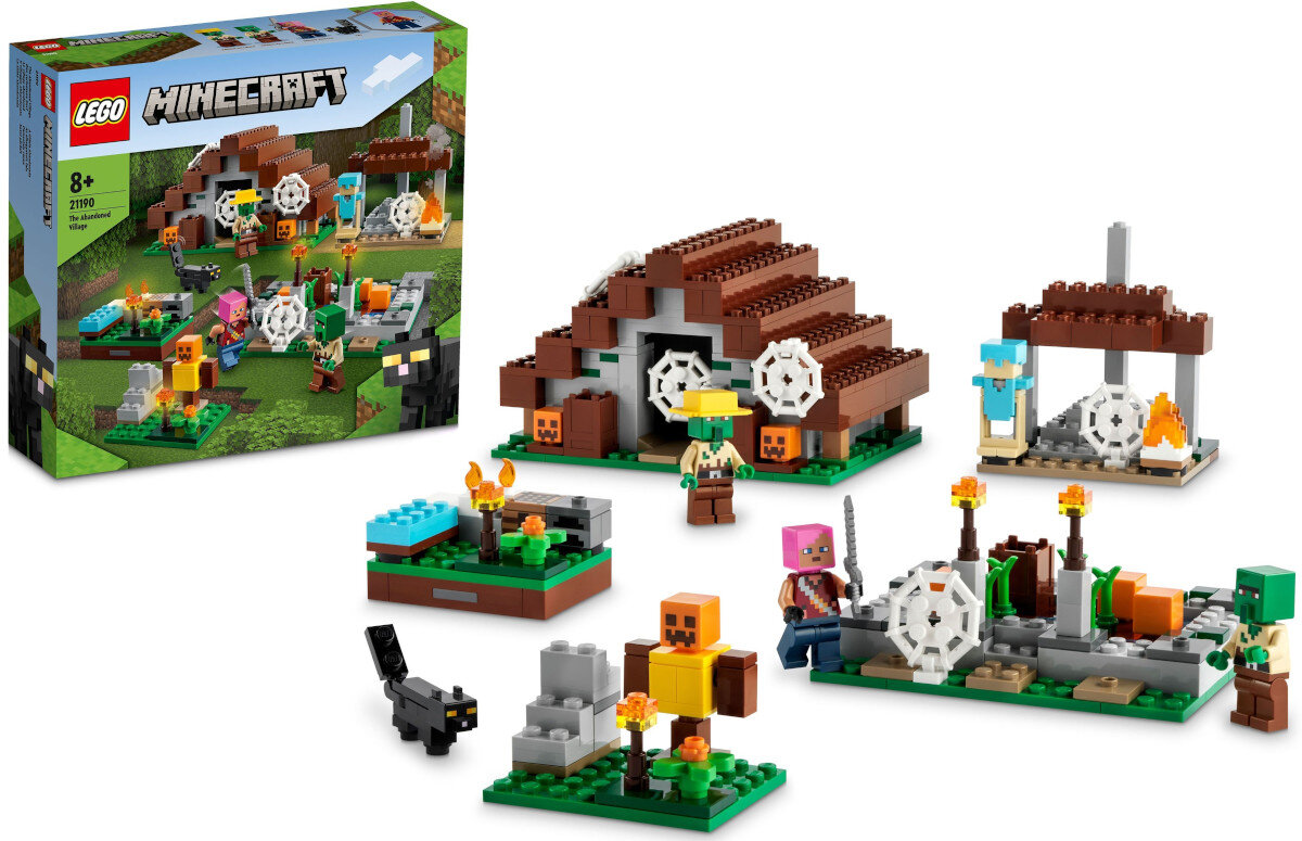 LEGO Minecraft Opuszczona wioska 21190 elementy wymiary