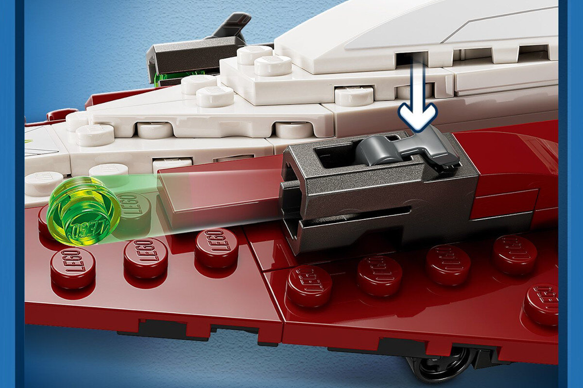 LEGO Star Wars Mysliwiec Jedi Obi-Wana Kenobiego 75333 miotacze elementy detale