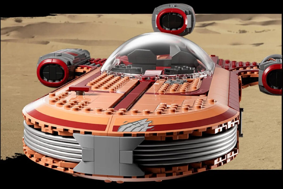LEGO Star Wars smigacz Luke’a Skywalkera 75341 repulsor model podstawka
