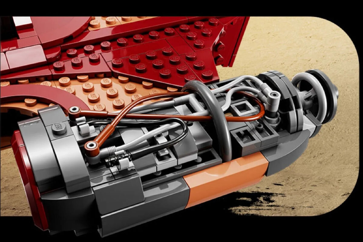 LEGO Star Wars smigacz Luke’a Skywalkera 75341 owiewki silnik detale