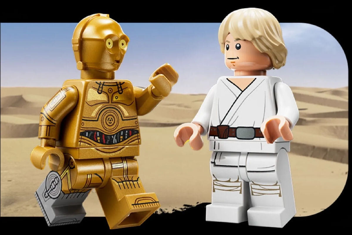 LEGO Star Wars smigacz Luke’a Skywalkera 75341 minifigurki plakietka