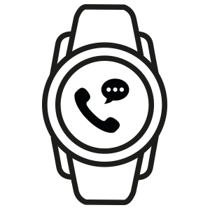Połączenia i wiadomości w smartwatchu