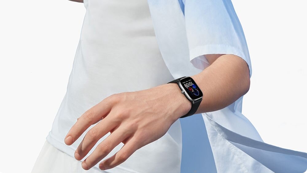 Smartwatch AMAZFIT GTS 4 mini  ekran bateria czujniki zdrowie sport pasek ładowanie pojemność rozdzielczość łączność sterowanie krew puls rozmowy smartfon aplikacja 