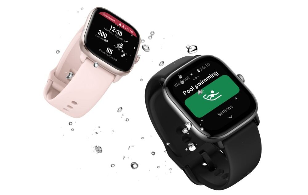 Smartwatch AMAZFIT GTS 4 mini  ekran bateria czujniki zdrowie sport pasek ładowanie pojemność rozdzielczość łączność sterowanie krew puls rozmowy smartfon aplikacja 