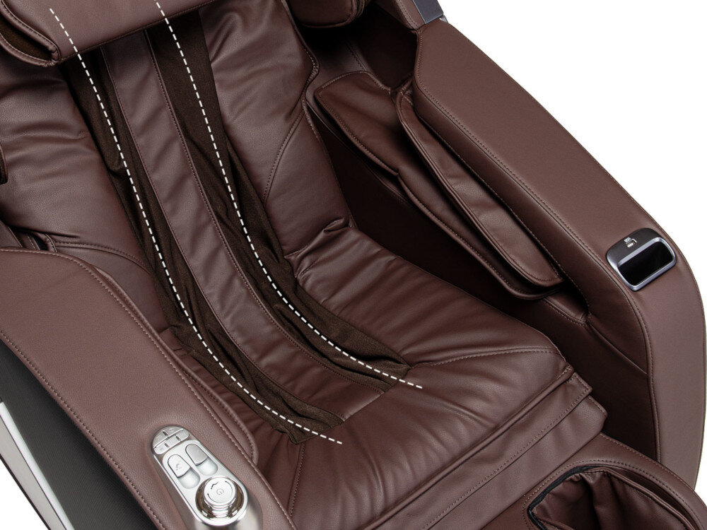 Fotel masujący Massaggio Esclusivo 2 posiada funkcje SL-shape, dzięki której masaż sięga aż do pośladków.