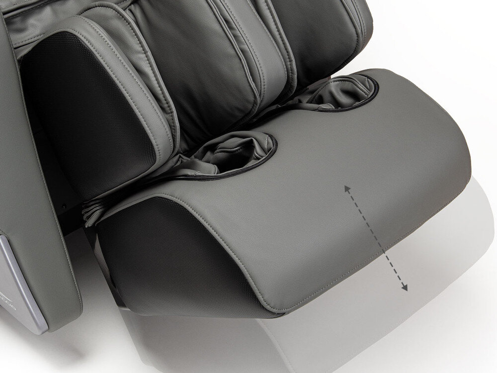 Masaż nóg łączący działanie rolek i poduszek powietrznych zwiększa komfort korzystania z fotela.