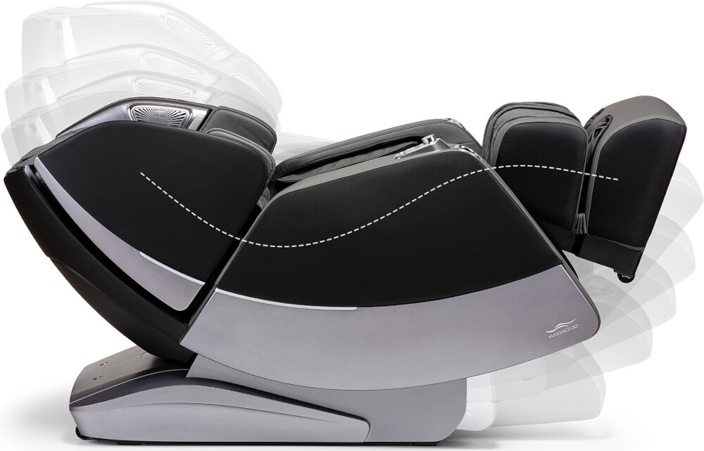 Fotel do masażu Massaggio Stravagante 2 posiada funkcję Zero Gravity, która wpływa na zmniejszenie napięć i uprzyjemnia masaż.