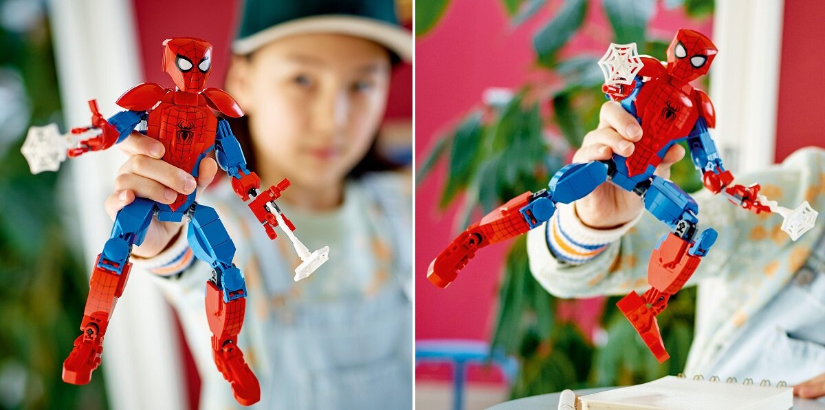 LEGO Marvel Figurka Spider-Mana 76226 Zabawa napędzana wyobraźnią