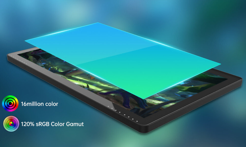 Tablet graficzny BOSTO BT-16HDT swietnie odwzorowanie kolorow