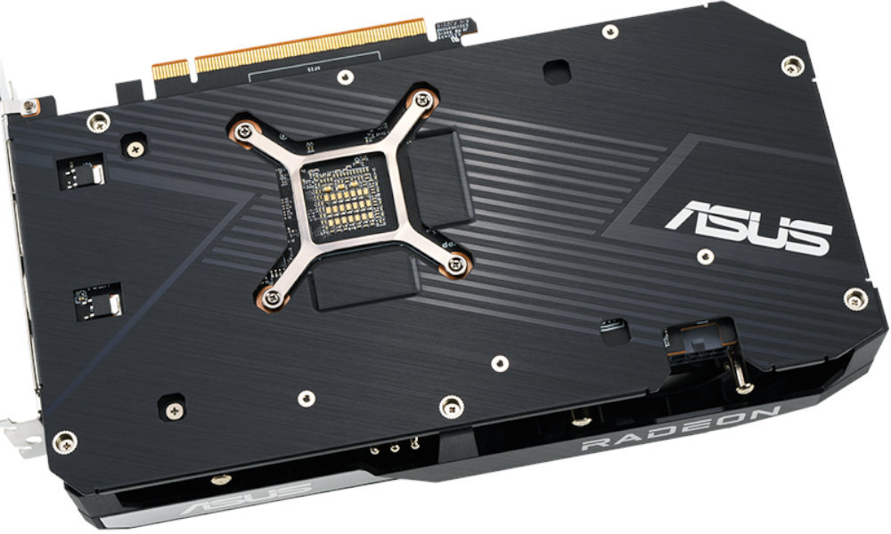 ASUS Dual Radeon RX 6650 XT OC 8GB tyl skos