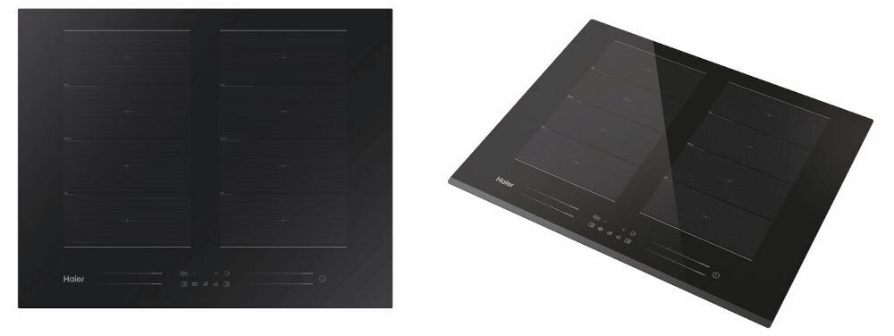 HAIER HA2MTSJ58MB1 płyta inteligentne urządzenia gotowanie intuicyjne gotowanie funkcjonalność prosty nowoczesny design kuchnia szkło