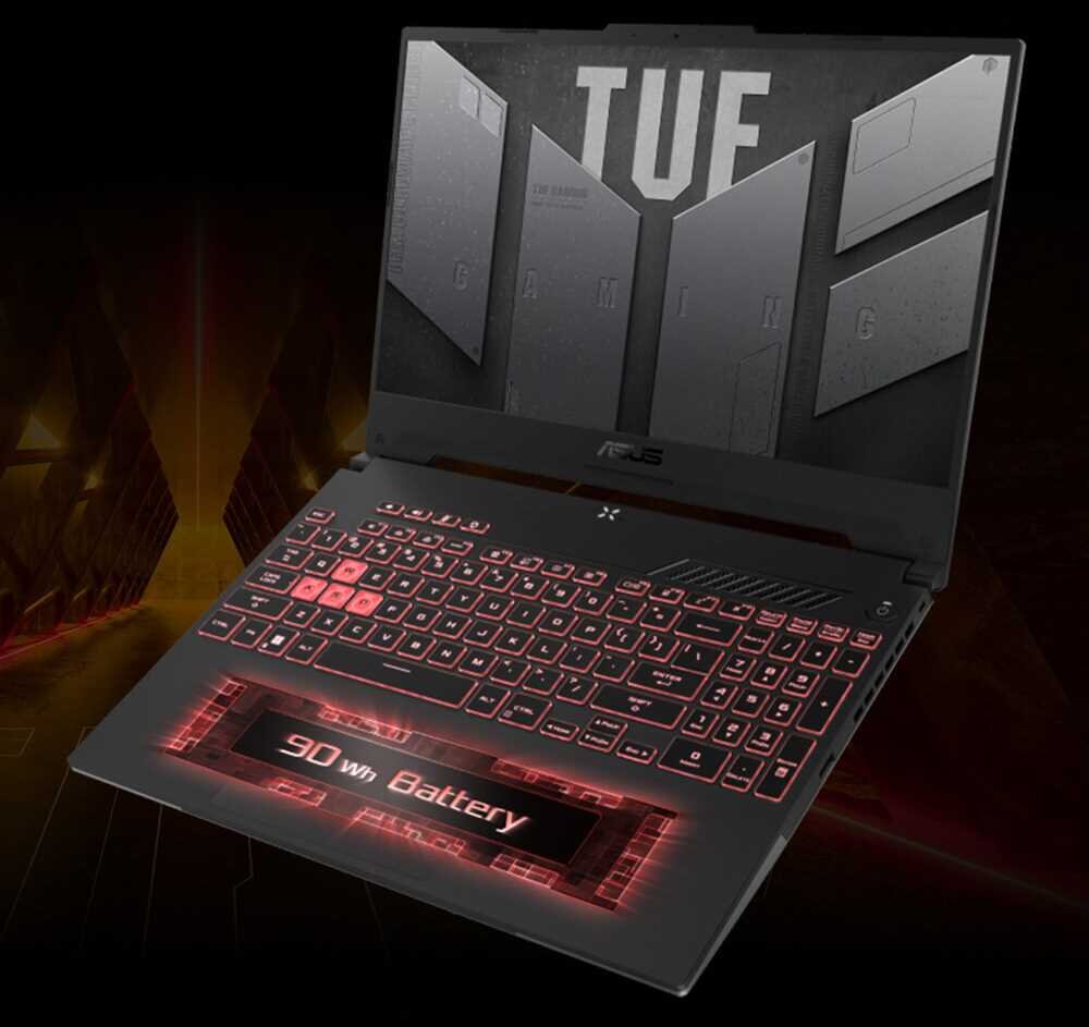 Laptop ASUS TUF Gaming A15 - Bateria 90 Wh