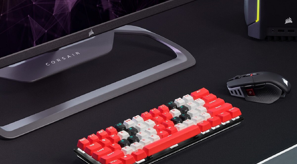 Mysz CORSAIR M65 dla graczy podświetlenie LED Specjalny kształt nowoczesny design Wielofunkcyjne przyciski USB typu A najwyższa jakość rozdzielczość DPI
