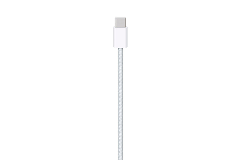 Kabel USB Typ-C - USB Typ-C APPLE Tkany 1 m jakość wykonanie wtyczka odporność solidność mocny kabel