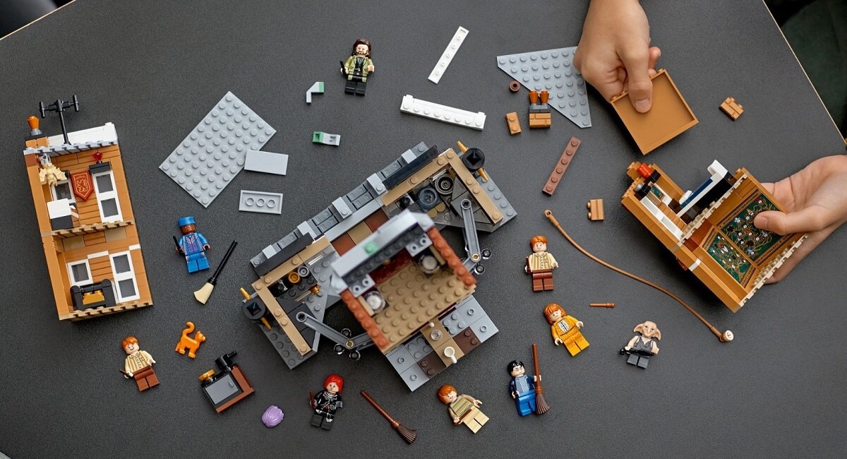 LEGO Harry Potter Ulica Grimmauld Place 12 76408 Satysfakcjonujące budowanie Czarujący zestaw dla fanów Harry’ego Pottera