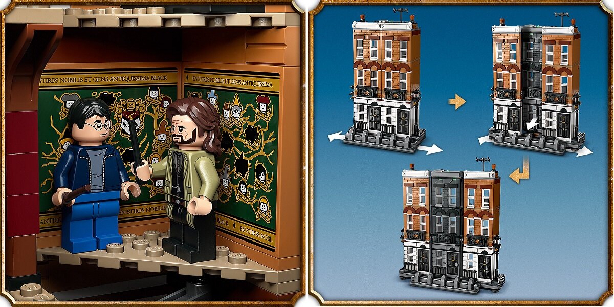 LEGO Harry Potter Ulica Grimmauld Place 12 76408 Wiele ciekawych miejsc