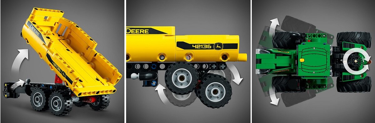 LEGO Technic Traktor John Deere 9620R 4WD 42136 Wyzwanie konstrukcyjne i zabawa w odgrywanie ról