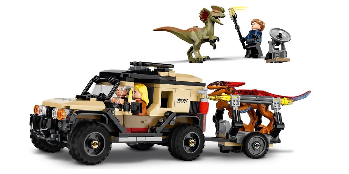 LEGO Jurassic World Transport pyroraptora i dilofozaura 76951 Zbuduj i połącz