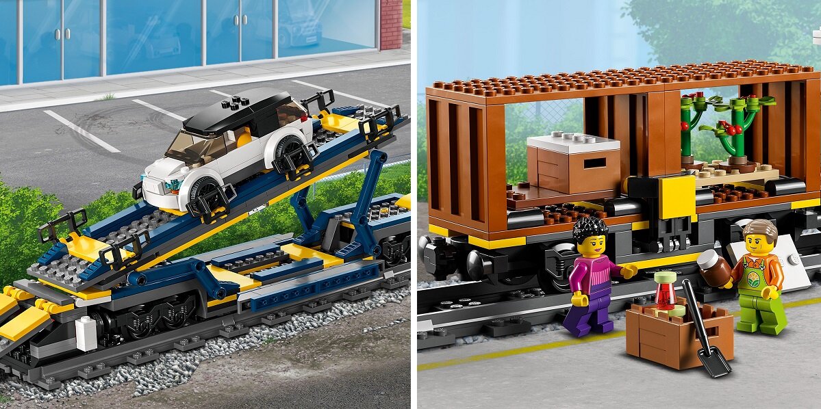 LEGO City Pociąg towarowy 60336 Prezent na każdą okazję

