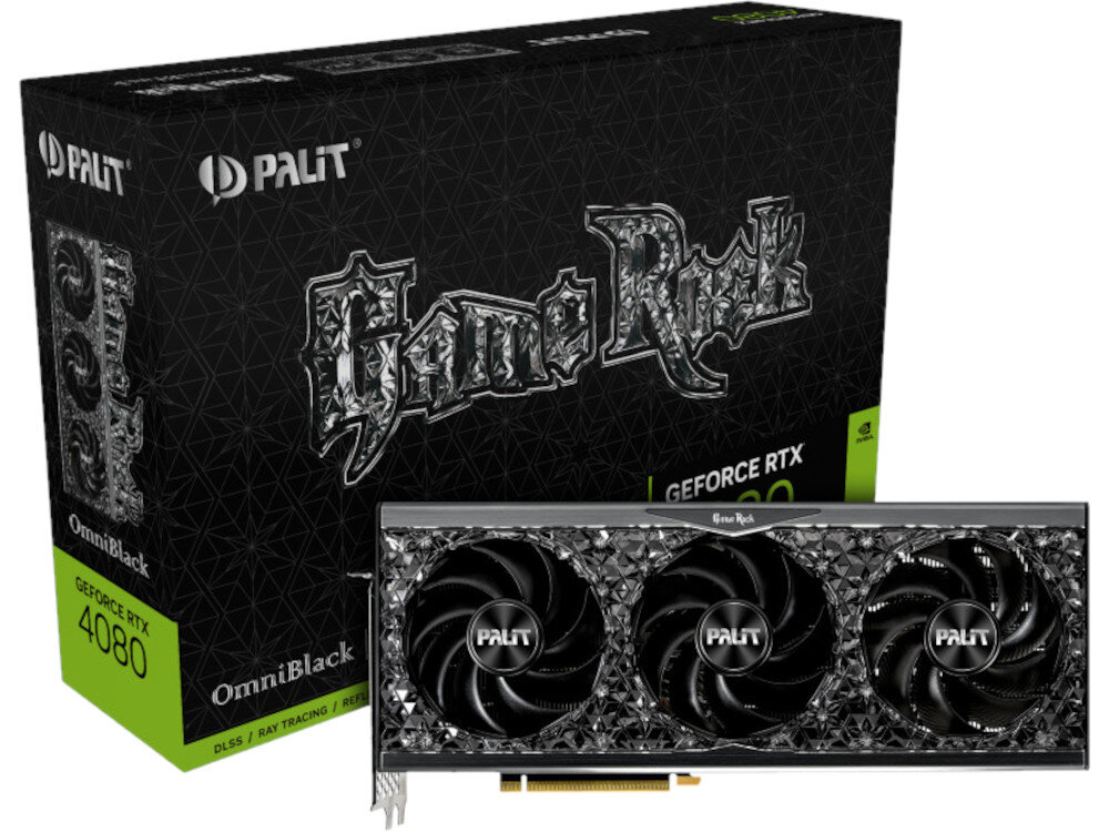Karta graficzna PALIT GeForce RTX 4080 GameRock OmniBlack 16GB bogaty zestaw akcesoriow