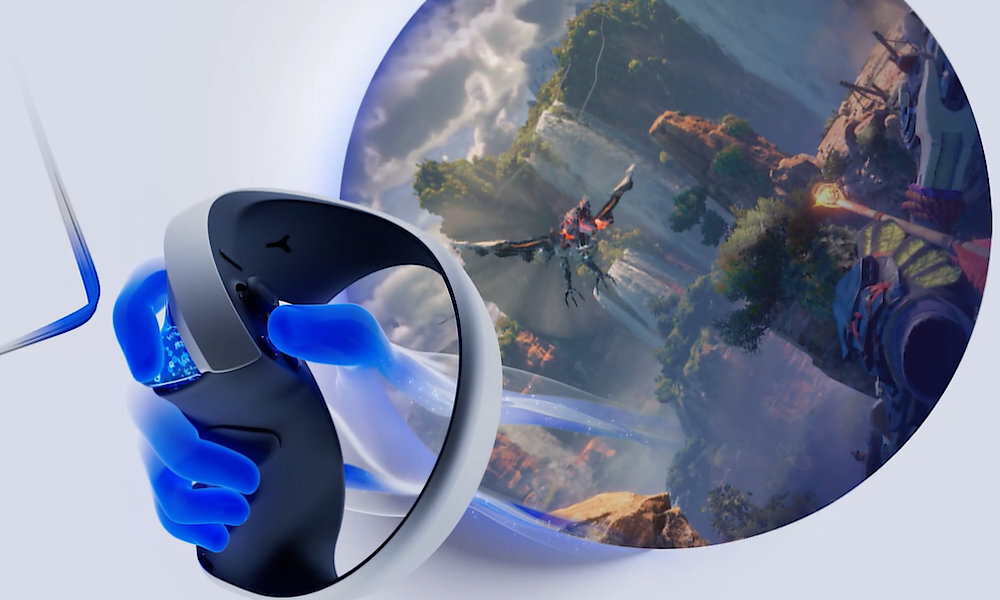 Gogle VR SONY PlayStation VR2 + Horizon Call of the Mountain (klucz aktywacyjny) Trigger