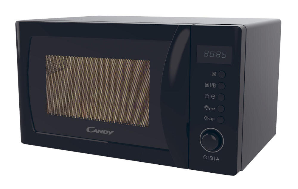 CANDY CMWA20SDLB kuchenka pokrętła sterowanie funkcje gotowanie grill podgrzewanie rozmrażanie wyświetlacz led zegar blokada rodzicielska