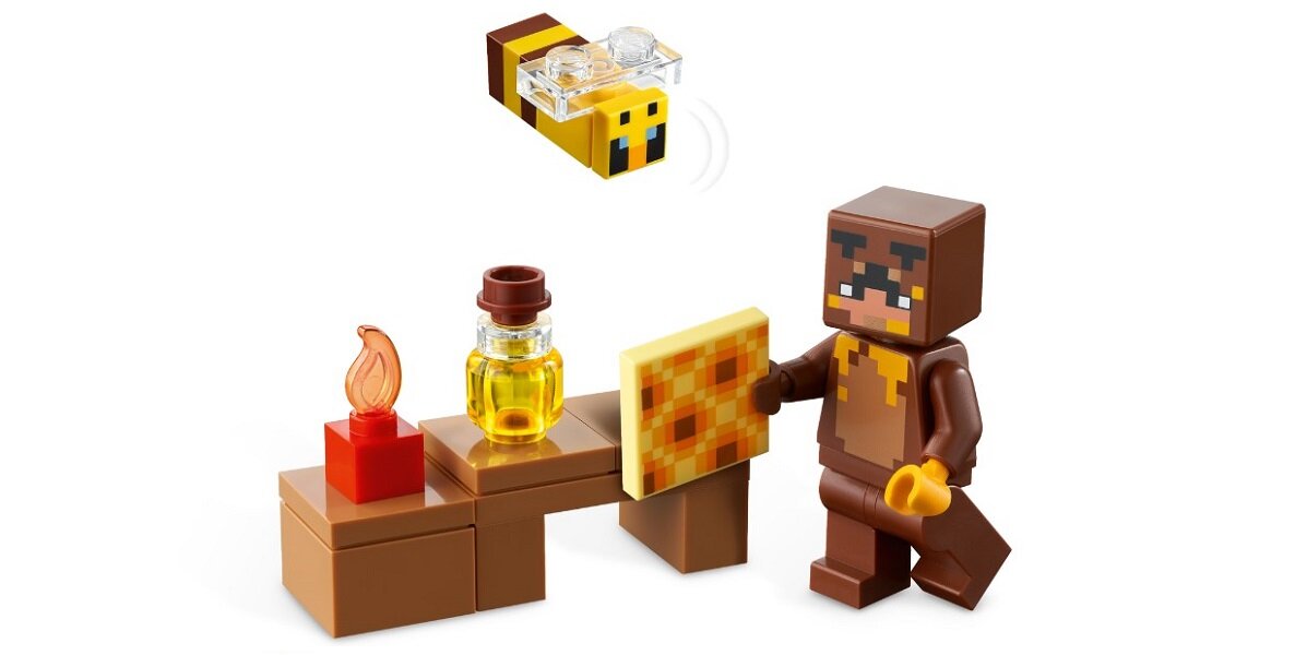 LEGO Minecraft Pszczeli ul 21241 dziecko kreatywność zabawa nauka rozwój klocki figurki minifigurki jakość tradycja konstrukcja nauka wyobraźnia role jakość bezpieczeństwo wyobraźnia budowanie pasja hobby funkcje instrukcje miód ul pszczoły