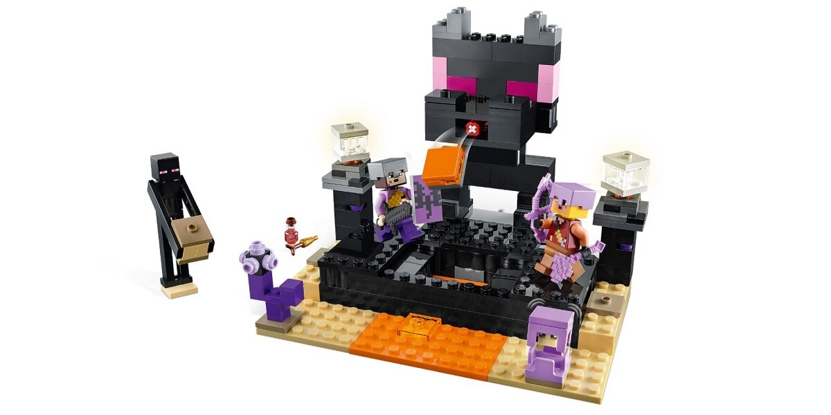 LEGO Minecraft Arena Endu 21242 dziecko kreatywność zabawa nauka rozwój klocki figurki minifigurki jakość tradycja konstrukcja nauka wyobraźnia role jakość bezpieczeństwo wyobraźnia budowanie pasja hobby funkcje instrukcje