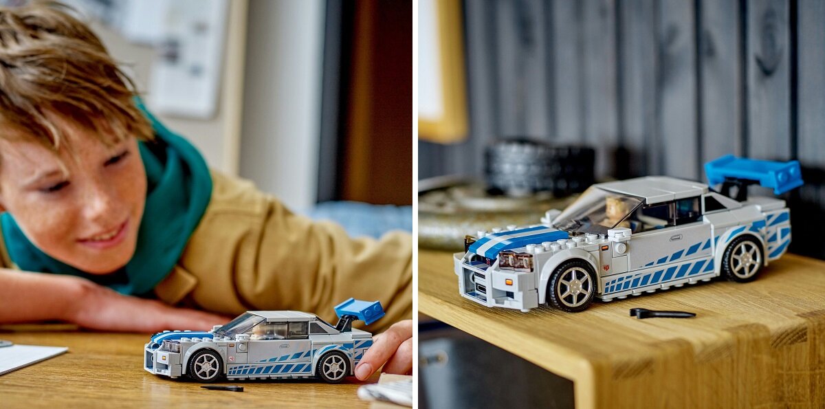 LEGO Speed Champions Nissan Skyline GT-R (R34) z filmu Za szybcy, za wściekli 76917 dziecko kreatywność zabawa nauka rozwój klocki figurki minifigurki jakość tradycja konstrukcja nauka wyobraźnia role jakość bezpieczeństwo wyobraźnia budowanie pasja hobby funkcje instrukcje