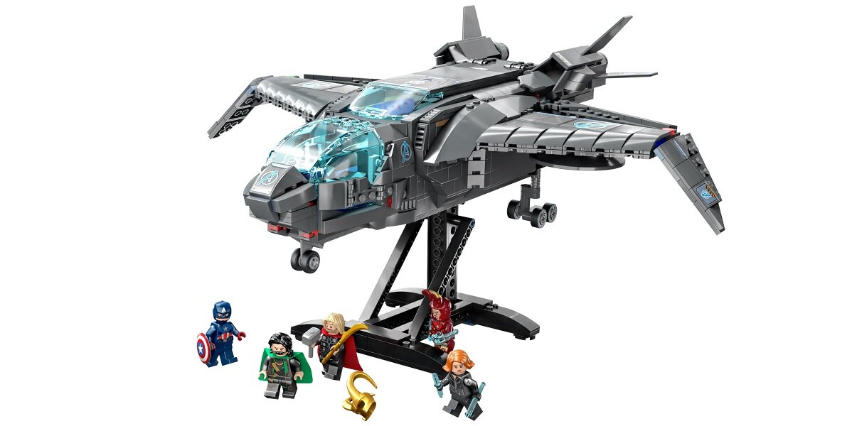 LEGO Marvel Quinjet Avengersów 76248 dziecko kreatywność zabawa nauka rozwój klocki figurki minifigurki jakość tradycja konstrukcja nauka wyobraźnia role jakość bezpieczeństwo wyobraźnia budowanie pasja hobby funkcje instrukcje