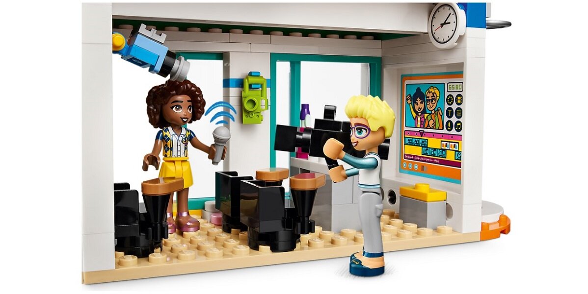 LEGO Friends Międzynarodowa szkoła w Heartlake 41731 Kreatywna zabawa Akcesoria szkolne kamera artykuły plastyczne