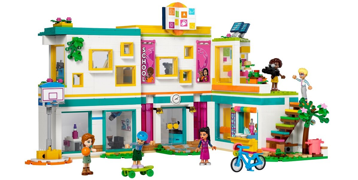 LEGO Friends Międzynarodowa szkoła w Heartlake 41731 wymiary odczepiane sekcje
