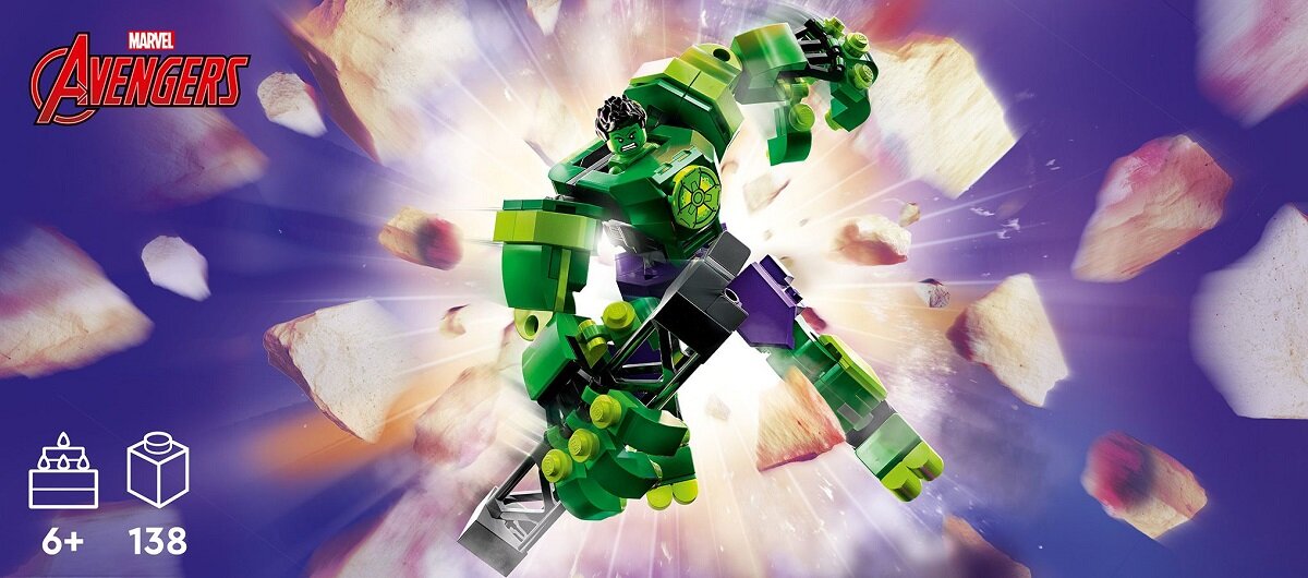 LEGO Marvel Mechaniczna zbroja Hulka 76241 dziecko kreatywność zabawa nauka rozwój klocki figurki minifigurki jakość tradycja konstrukcja nauka wyobraźnia role jakość bezpieczeństwo wyobraźnia budowanie pasja hobby funkcje instrukcja aplikacja LEGO Builder