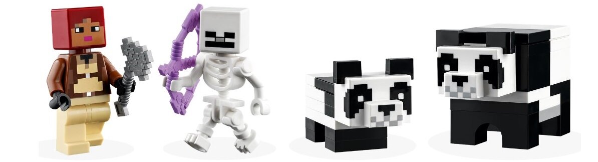 LEGO Minecraft Rezerwat pandy 21245 dziecko kreatywność zabawa nauka rozwój klocki figurki minifigurki jakość tradycja konstrukcja nauka wyobraźnia role jakość bezpieczeństwo wyobraźnia budowanie pasja hobby funkcje instrukcje
