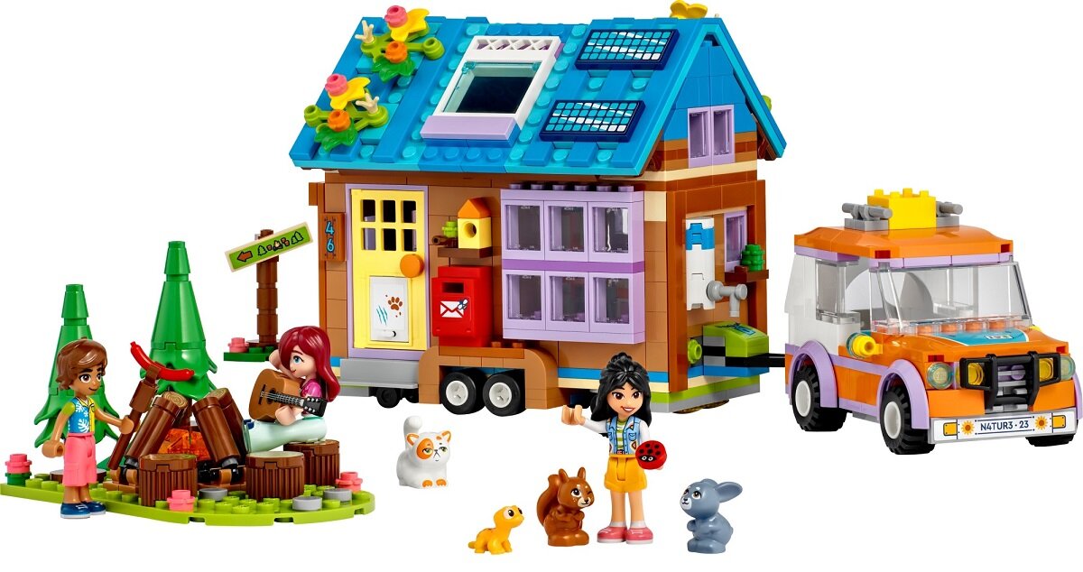 LEGO Friends Mobilny domek 41735 dziecko kreatywność zabawa nauka rozwój klocki figurki minifigurki jakość tradycja konstrukcja nauka wyobraźnia role jakość bezpieczeństwo wyobraźnia budowanie pasja hobby funkcje instrukcje