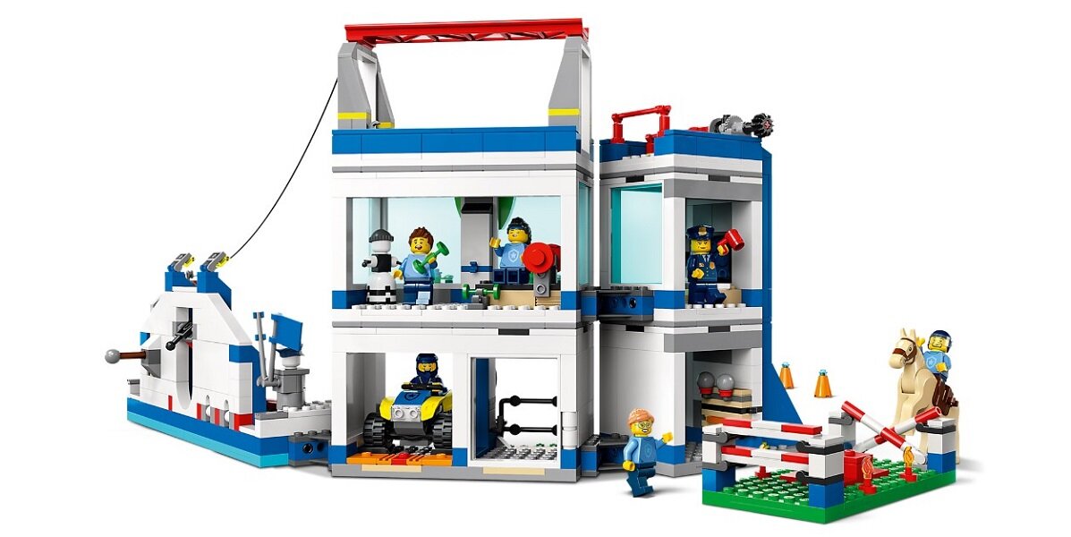 LEGO City Akademia policyjna 60372 dziecko kreatywność zabawa nauka rozwój klocki figurki minifigurki jakość tradycja konstrukcja nauka wyobraźnia role jakość bezpieczeństwo wyobraźnia budowanie pasja hobby aplikacja LEGO Builder