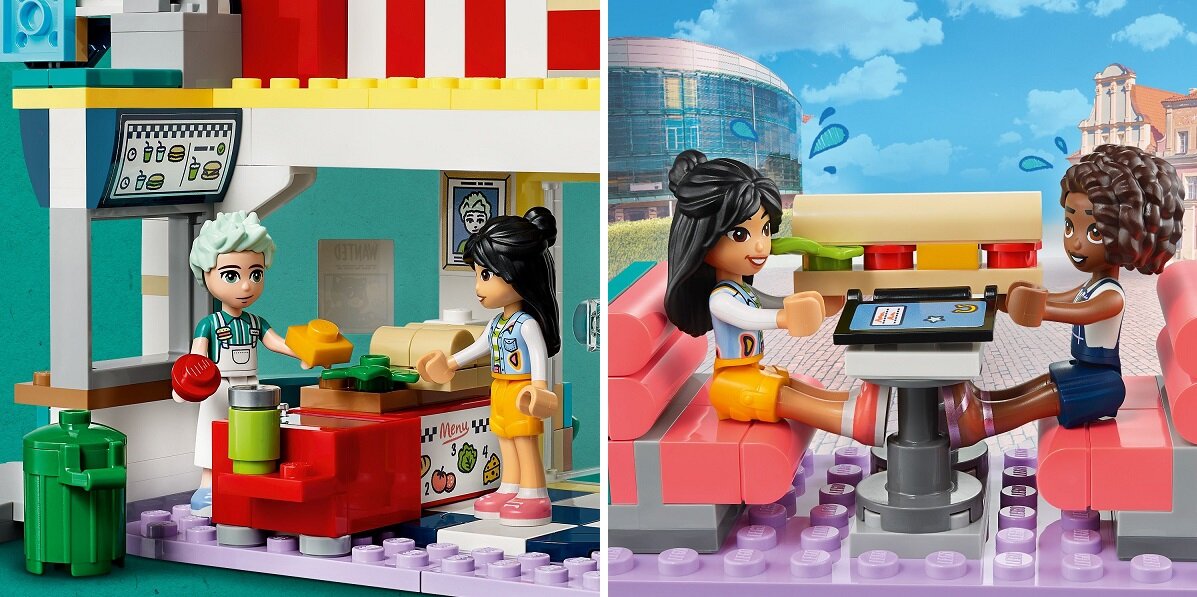 LEGO Friends Bar w śródmieściu Heartlake 41728 Zabawa wyobraźnia