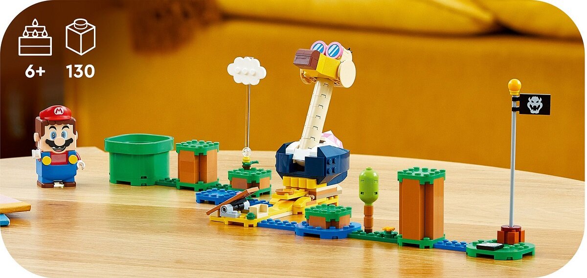 LEGO Super Mario Conkdor-s Noggin Bopper – zestaw rozszerzający 71414 dziecko kreatywność zabawa nauka rozwój klocki figurki minifigurki jakość tradycja konstrukcja nauka wyobraźnia role jakość bezpieczeństwo wyobraźnia budowanie pasja hobby funkcje instrukcja aplikacja LEGO Builder
