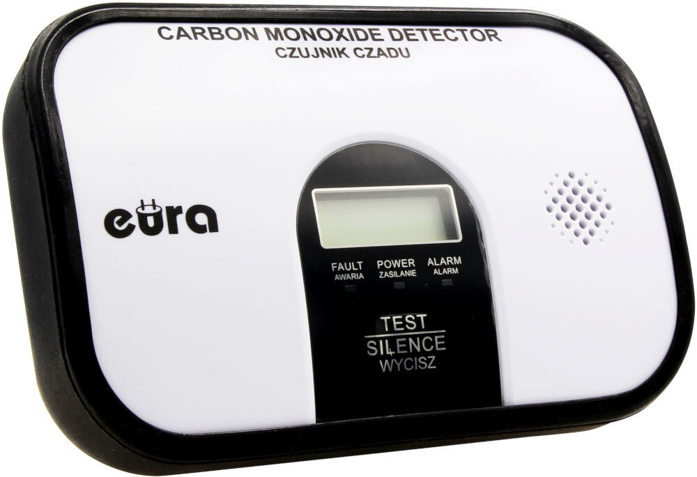 Czujnik tlenku węgla czadu EURA CD-45A2V8 Zaawansowane urzadzenie detekcyjne monitorowanie wykrywanie stezen tlenku wegla w powietrzu bezpieczny dom bezpieczne miejsce pracy