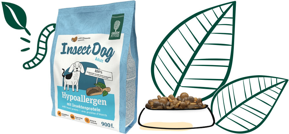 Karma dla psa GREEN PETFOOD InsectDog Hypoallergen Owady 900 g dawkowanie analiza sklad