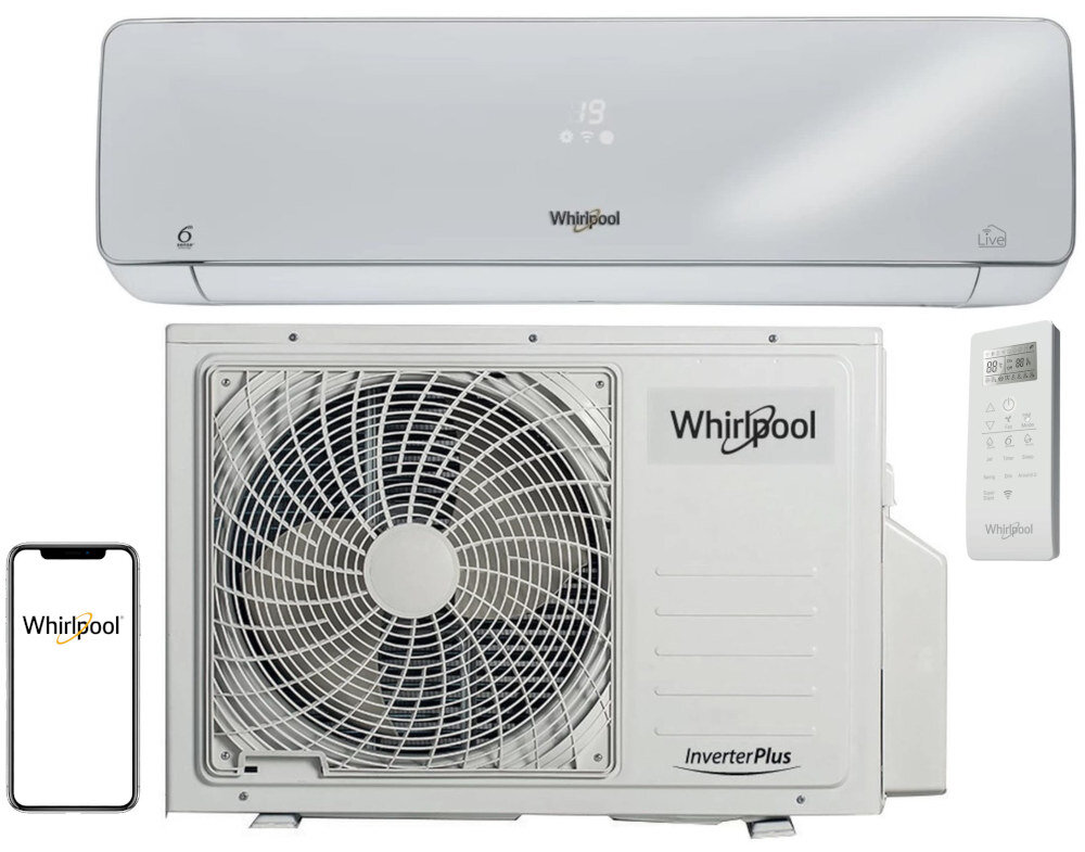 Klimatyzator Split, Pompa ciepła powietrze - powietrze WHIRLPOOL SPIW312A3WF.1 zestaw akcesoria komplet wyposazenie