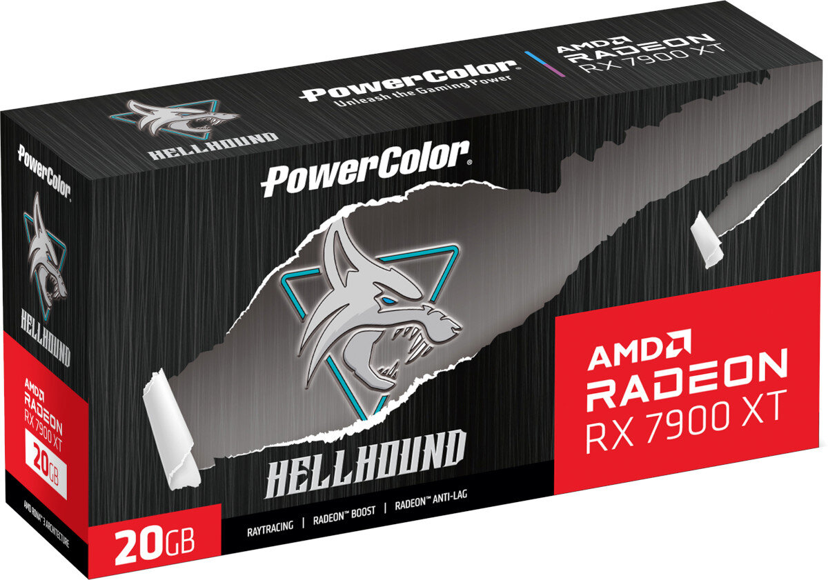 Karta graficzna POWERCOLOR Radeon RX 7900 XT Hellhound 20GB akcesoria zestaw