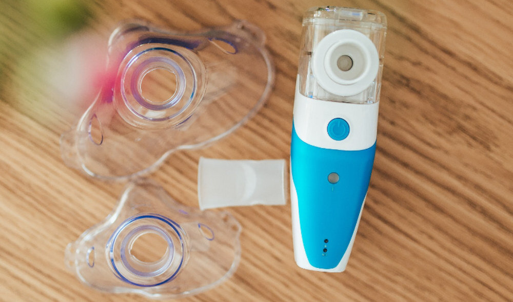 Inhalator nebulizator ultradzwiekowy HAXE NBM-4B latwa obsluga cichy nieinwazyjny