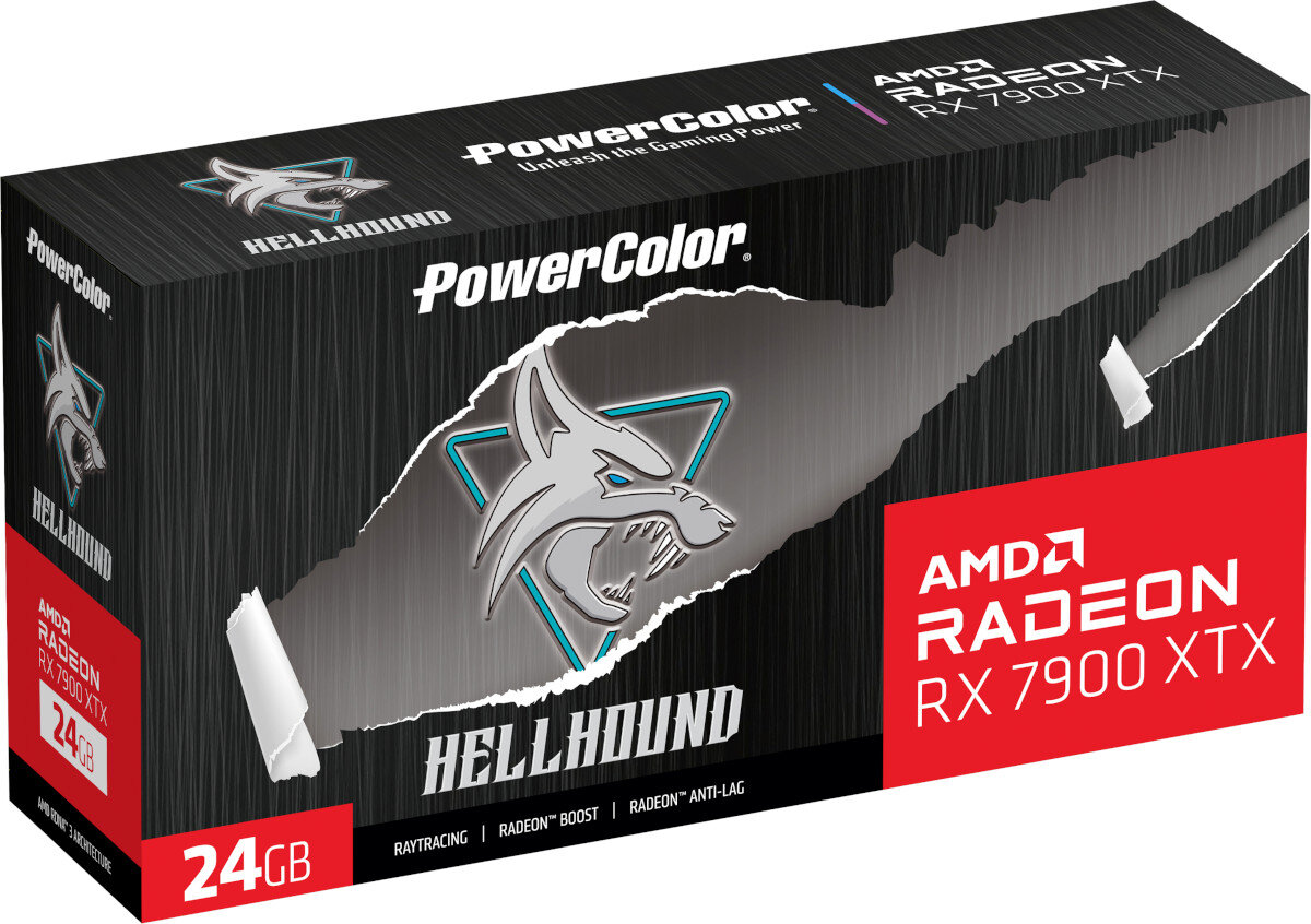 Karta graficzna POWERCOLOR Radeon RX 7900 XTX Hellhound 20GB akcesoria zestaw