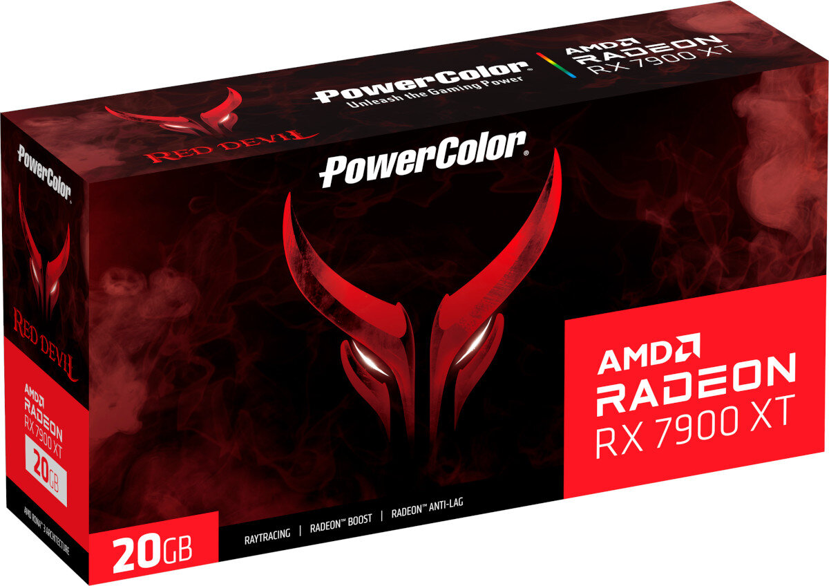 Karta graficzna POWERCOLOR Radeon RX 7900 XT Red Devil 20GB akcesoria zestaw