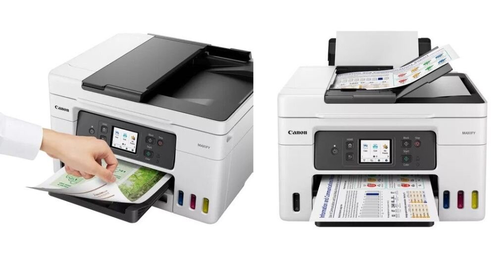 Urządzenie wielofunkcyjne CANON MAXIFY GX4040   papier wydajność tusz drukowanie szybkość łączność format sterowanie