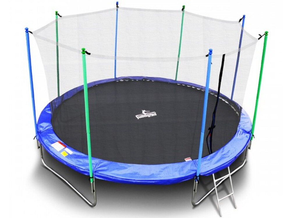 Trampolina MIRPOL 14FT J21D 427 cm slidna trampolina rozrywka aktywność niesamowite wrażenia stylowy wygląd