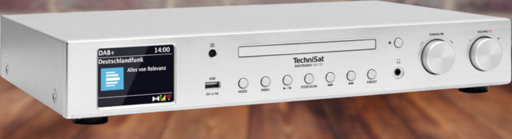 Odtwarzacz sieciowy TECHNISAT Digitradio 143 CD V3  - wyświetlacz