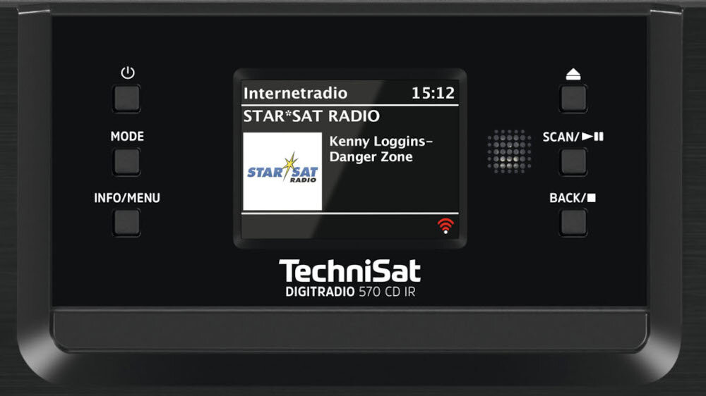 Wieża TECHNISAT Digitradio 570 CD IR  - wyświetlacz